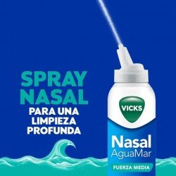Vicks Nasal Aguamar Fuerza Media +3 Años 120 ml
