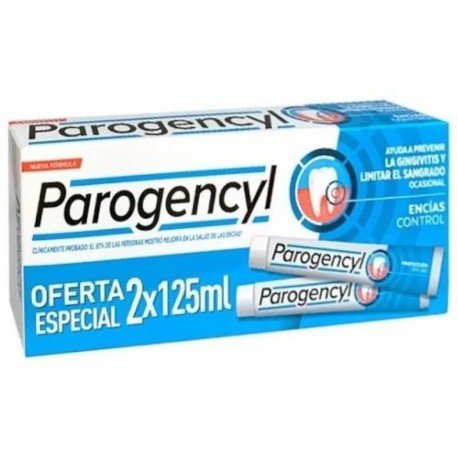 Parogencyl Control Encías Pasta Dientes 2x125 ml FORMATO AHORRO