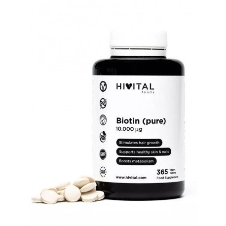 Hivital Biotina 10.000mcg 365 Comprimidos