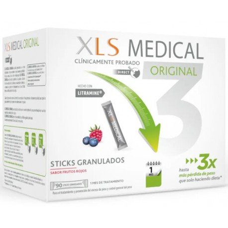 XLS Medical Original Captagrasas Frutos Rojos 90 Sticks