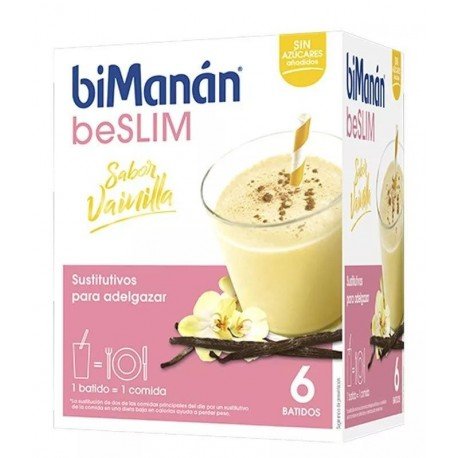 BiManán Be Slim Batido Sabor Vainilla 6 Sobres