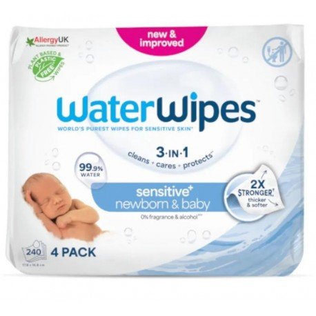 Waterwipes Toallitas Bebé 4x60 uds