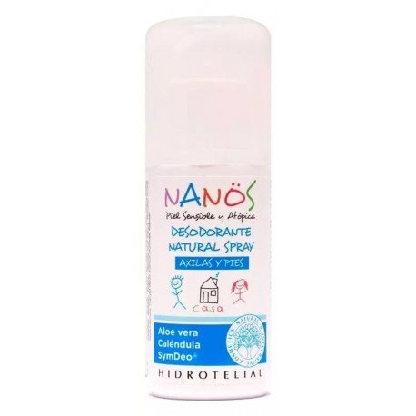 Hidrotelial Nanos Desodorante Natural Spray Axilas y Pies 75 ml