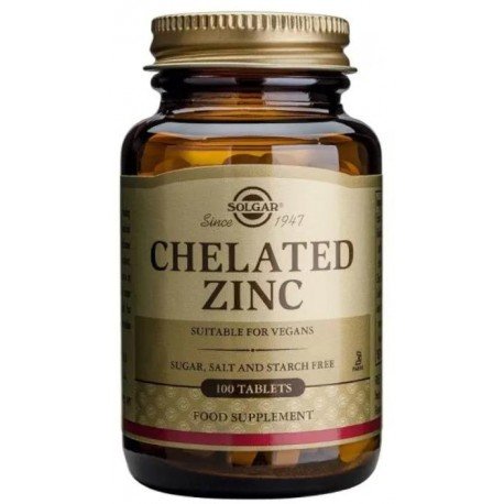 Solgar Zinc Quelado 100 Comprimidos