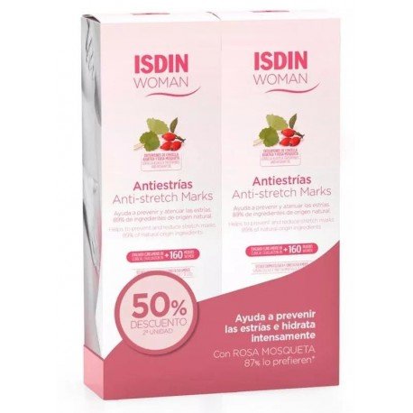 Isdin Woman Crema Antiestrías 2x250 ml