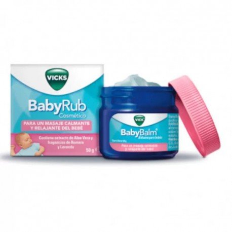 Vicks BabyRub Pomada Bebés 50 mg