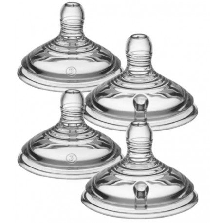 Tommee Tippee Tetina Natural Start Flujo Rápido +6m 4 uds