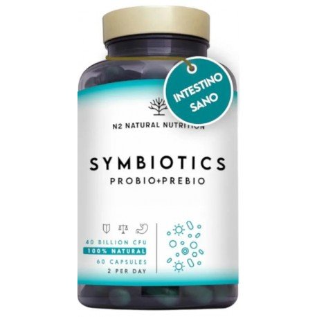 N2 Natural Nutrition Probióticos y Prebióticos 60 Cápsulas