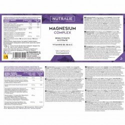 Nutralie Magnesio Complex Bisglicinato y Citrato 120 Cápsulas