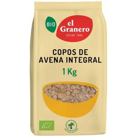 El Granero Integral Copos de Avena Integral BIO 1 kg
