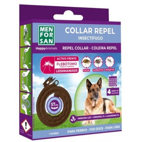 Menforsan Collar Anti-Insectos Perros Medianos y Grandes