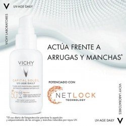 Vichy Capital Soleil UV-AGE Water Fluid SPF50+ Previene Arrugas/Manchas 40 ml