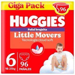 Comprar Huggies Little Movers Pañales Braguita Disney Talla 6 (15-25 Kg) 96 Uds