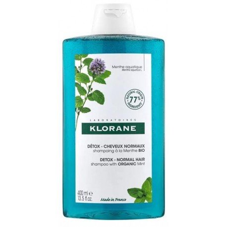 Klorane Champú Antipolución Menta Acuática 400 ml