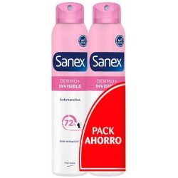 Comprar Sanex Dermo+ Invisible Desodorante Antitranspirante 72H Spray 2x200 ml