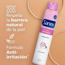 Sanex Dermo+ Invisible Desodorante Antitranspirante 72H Spray 2x200 ml