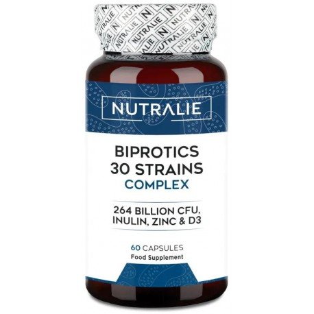 Nutralie Probioticos 30 Cepas 264 billones UFC Biprotics 60 Cápsulas