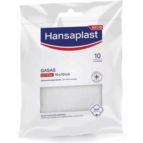 Hansaplast Gasas Suaves 10x10 cm 10 uds