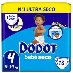 Comprar Dodot Bebé Seco Talla 4 Pack 82 pañales