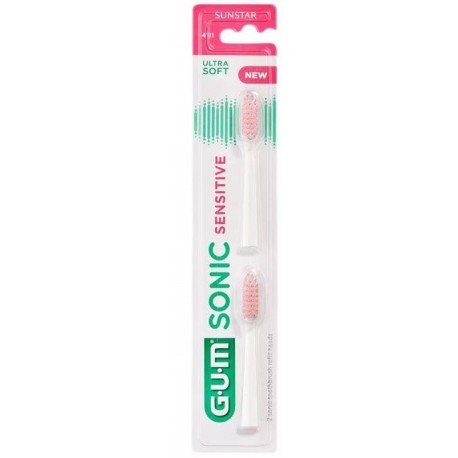 Gum Sonic Sensitive Recambio Cepillo Eléctrico 4111 2 Uds