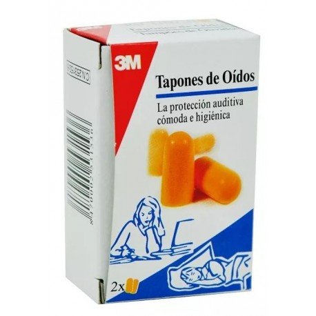 3M Tapones De Oídos Dos Pares Por Caja