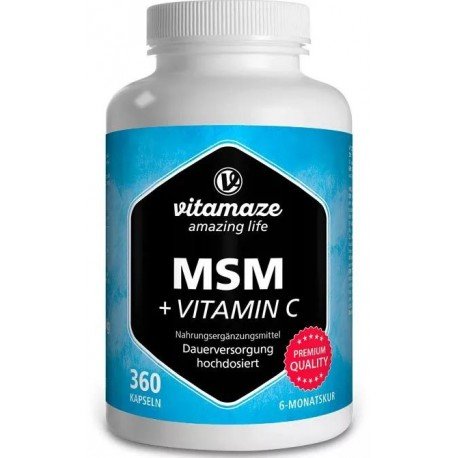 Vitamaze MSM + Vitamina C 360 Cápsulas