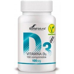Comprar Soria Natural Vitamina D3 Liberación Sostenida 150 Comprimidos