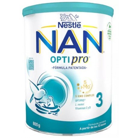 Nestlé Nan Optipro 3 Leche Crecimiento 800 gr