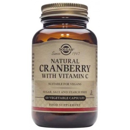 Solgar Arándono Rojo con Vitamina C 60 Cápsulas