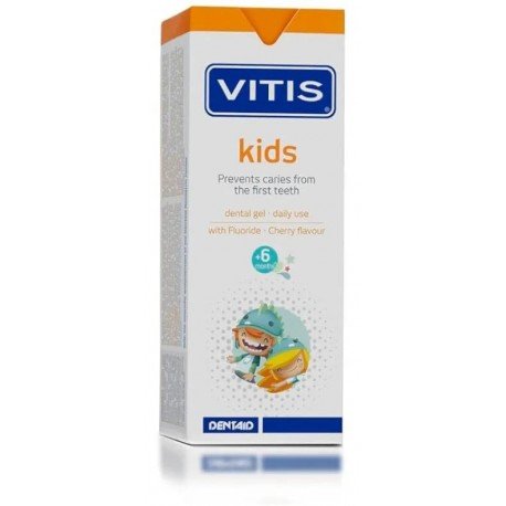 Vitis Kids Gel Dentífrico Sabor Cereza +6m 50 ml