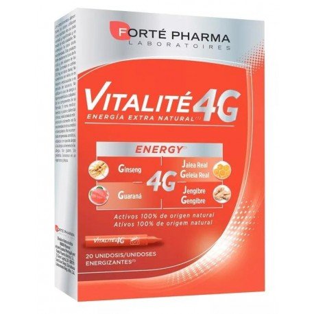 Forté Pharma Vitalité 4G Energía 20 Viales