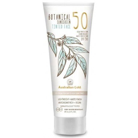 Australian Gold Botanical Protector Solar Facial SPF50 con Color 88ml