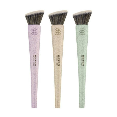 Natural Fiber Brocha Angulada Maquillaje Fluido