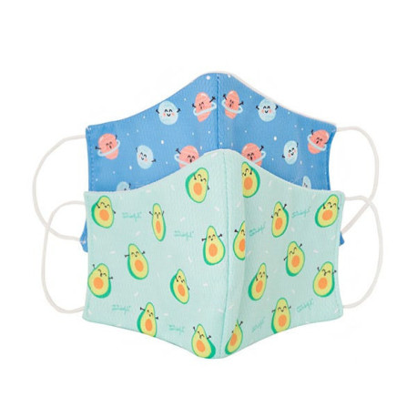Pack Mascarillas Protectoras Aguacates Y Planetas
