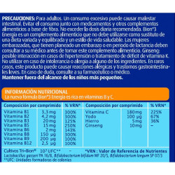 Energía Vitaminas B Y C
