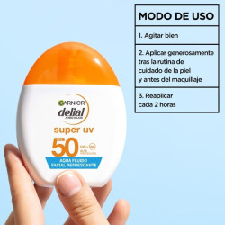 Agua Fluido Facial Refrescante FPS 50 Invisible