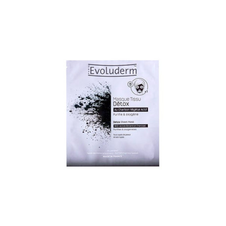 Masque Tissu Détox Au Charbon Vègétal Actif