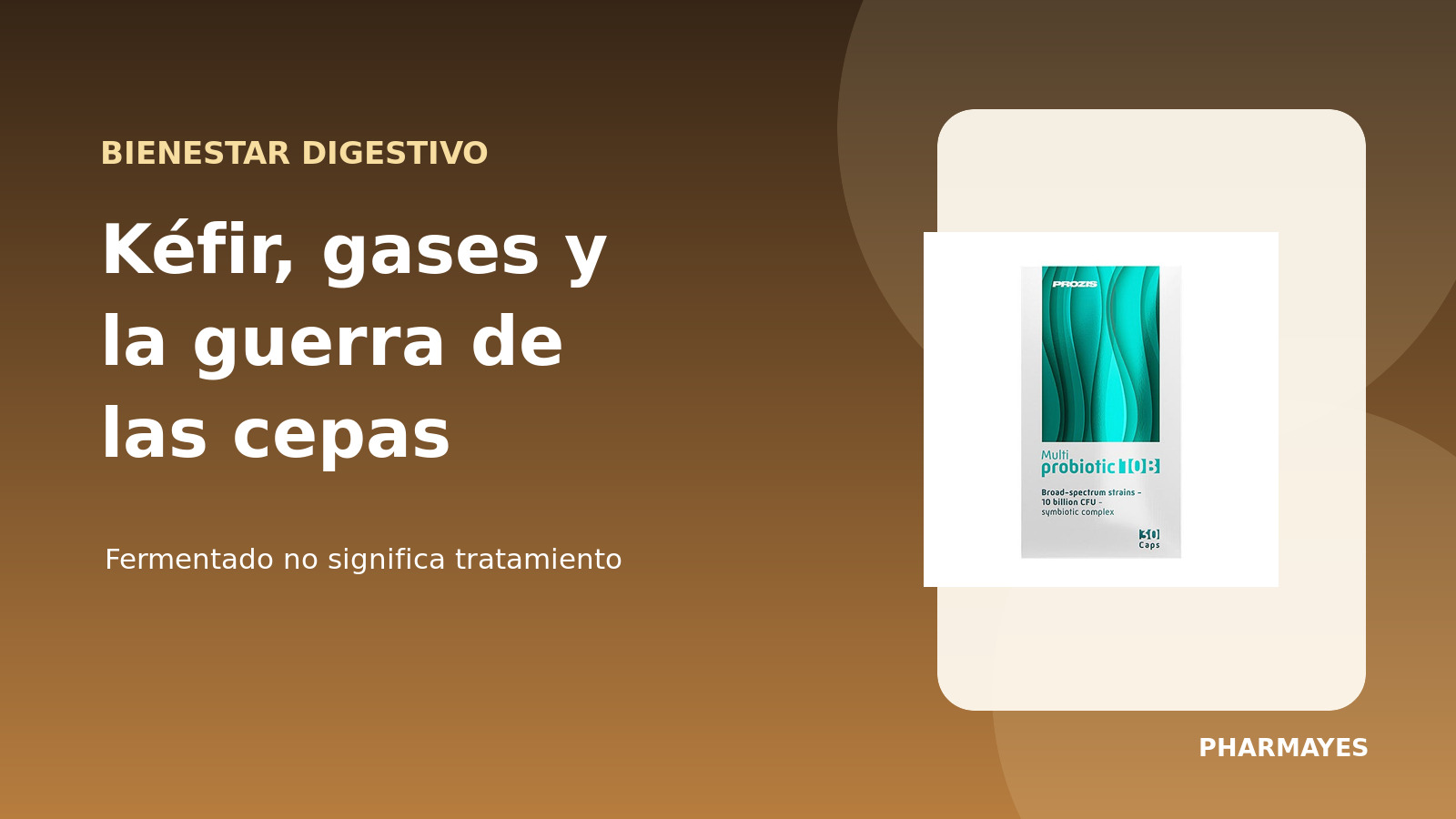 Kéfir y complementos probióticos sobre una mesa de desayuno